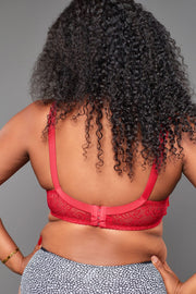 The classic red bra