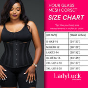 Hourglass Mesh -Tight Lace Corsets