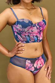 LadyLuxe Corset Bra-Bloom