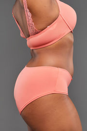 Peach Comfort T-Shirt Bra Set