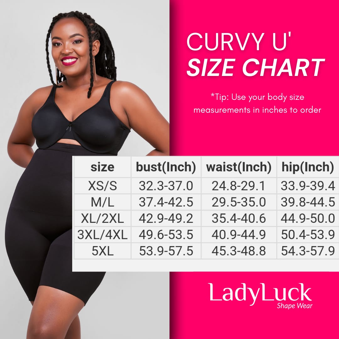Lady Luck Shapewear: Curvy U Shorts, Shapers, Slimming Intimates Kenya –  LadyLuck Shapewear