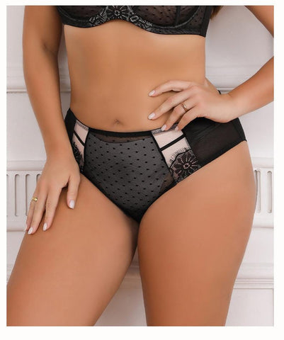 Black and blush panty