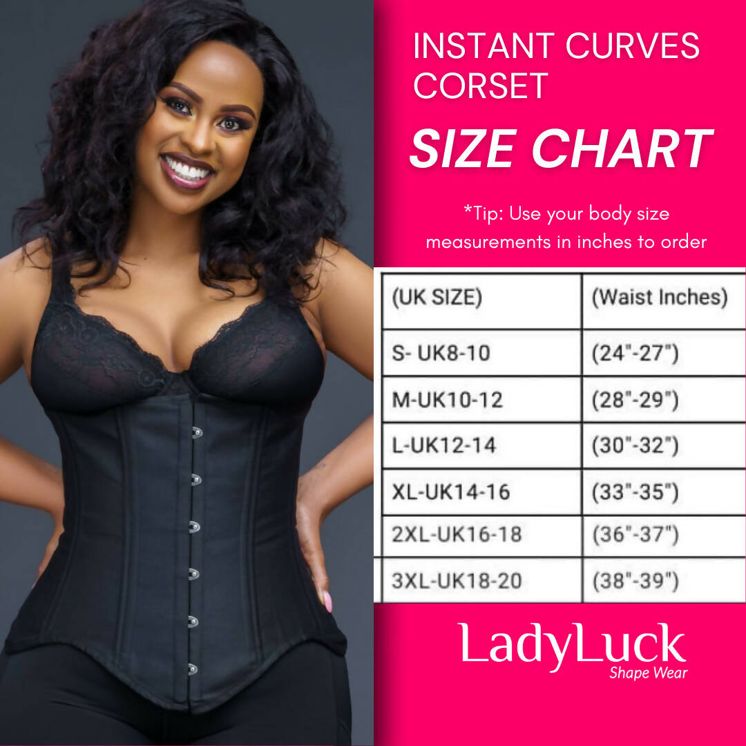 Instant Curves - Tight Lace Corset – LadyLuck Shapewear